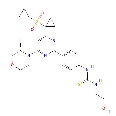 Chemical structure of AZD 3147