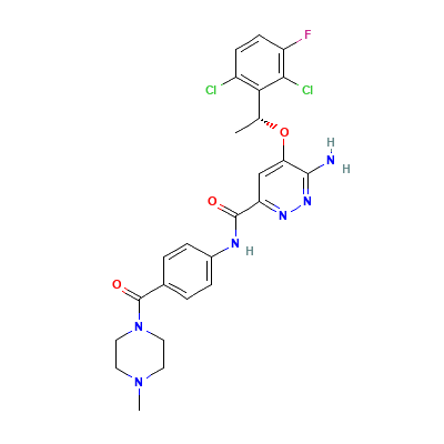 Chemical structure of X-396