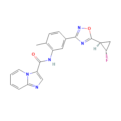 Chemical structure of Labuxtinib