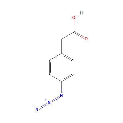 Chemical structure of 2-(4-Azidophenyl)acetic acid